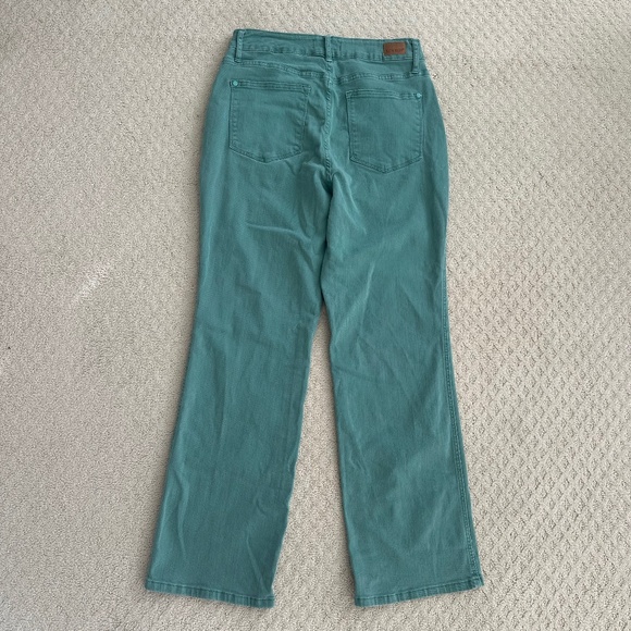 Judy Blue High Waist Garment Dyed Straight Leg Jeans Sea Green 16W Classic 90's - Picture 8 of 15